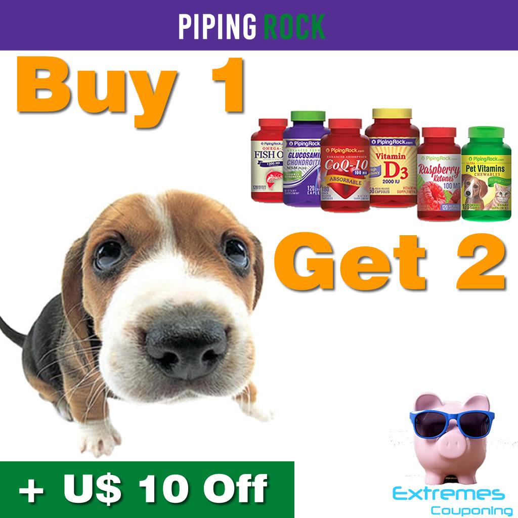 Piping Rock Coupon - Buy 1 get 1 Free on Select Brands 